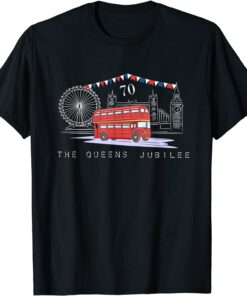 Queens Jubilee Platinum Jubilee London British 70th Tee Shirt