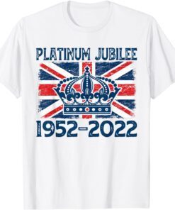 Queens Platinum Jubilee 2022 70th British Platinum Jubilee Tee Shirt