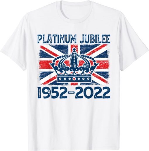 Queens Platinum Jubilee 2022 70th British Platinum Jubilee Tee Shirt