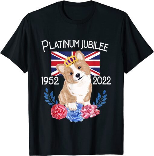 Queens Platinum Jubilee Celebration British Union Jack Tee Shirt