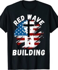 Red Wave Building 2024 Pro Trump 45 47 He'll Be Back 2024 Tee Shirt