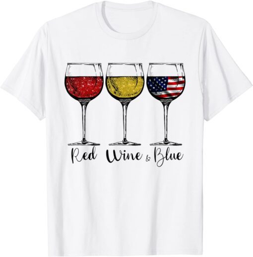 Red White And Blue Glasses, USA US United States Flag Party 2022 Shirt