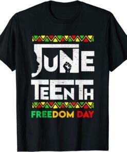 Retro Juneteenth Since 1865 Black History Month Freedom Day Tee Shirt