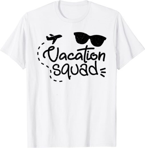 Retro Summer Vacation Squad For Family Matching Vacation Tee Shirt