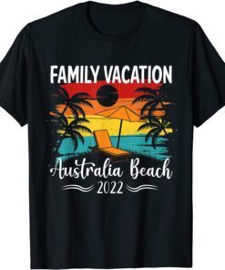 Retro Vintage Family Vacation 2022 Australia Beach Tee Shirt