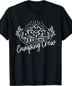 Road Trip Camping Crew RV Camper Outdoors Vacation Adventure Tee Shirt