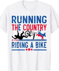 Running The Country is Like Riding A Bike Joe Biden Vintage Classic Shirt