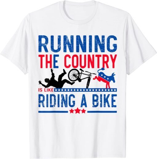 Running The Country is Like Riding A Bike Joe Biden Vintage Classic Shirt