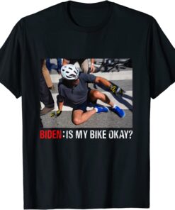 Running The Coutry Biden Bike Bicycle Running Biden Falls Tee Shirt