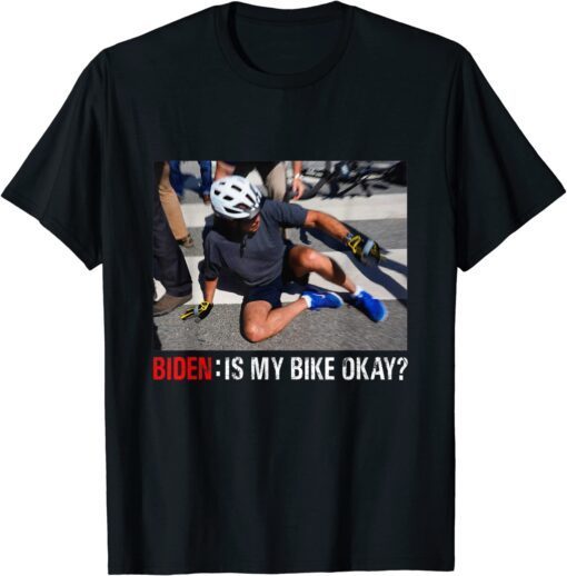 Running The Coutry Biden Bike Bicycle Running Biden Falls Tee Shirt