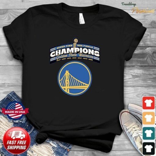 Seven-Time NBA Finals Champions Golden State Warriors Tee Shirt