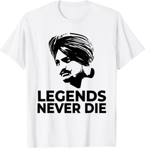 Sidhu Moosewala Legends Never Die Tee Shirt