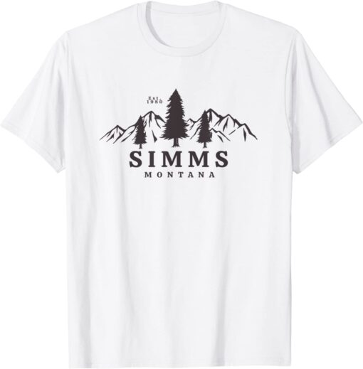 Simms Montana Mountains Tee Shirt