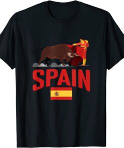 Spain Flag Bull Fighting Spanish Tee Shirt