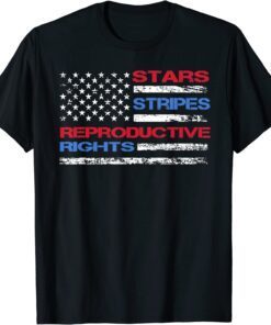 Stars Stripes & Reproductive Rights 4th Of July Equal Rights Tee Shirt