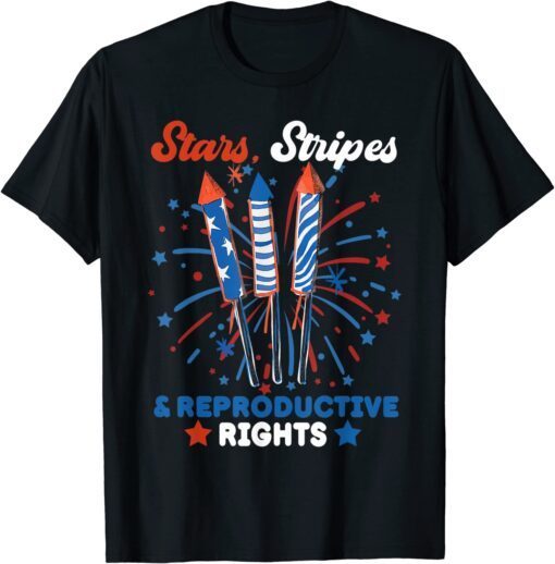 Stars Stripes Reproductive Rights Feminist Feminism Tee Shirt