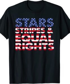 Stars Stripes and Reproductive Rights Feminist US flag Tee Shirt