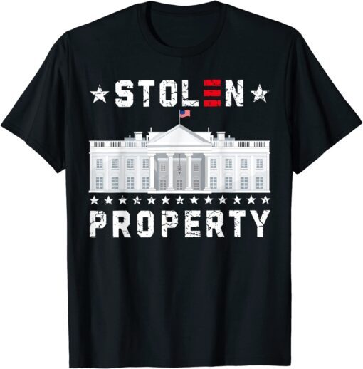 Stolem Property Political Biden in Whit House Tee Shirt