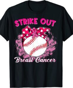 Strike Out Breast Cancer Awareness Baseball Fighters Tee Shirt