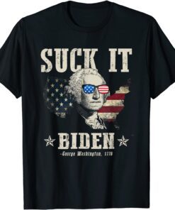 Suck It Biden 4th of July George Washington 1776 Tee Shirt