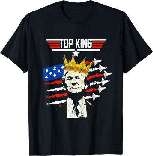 Top King The Great Maga King Donald Trump 4th Of July Tee Shirt