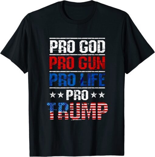 Trump 2024 American Flag Vintage MAGA Trump 2024 Tee Shirt