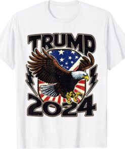 Trump 2024 Great Maga King 4th Of July Anti Joe Biden Tee Shirt