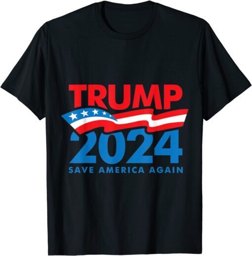 Trump 2024 Retro President 4th July Tee Shirt