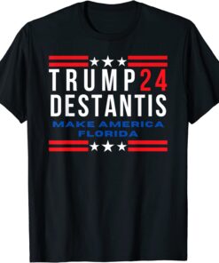 Trump DeSantis 2024, Make America Florida Election Tee Shirt