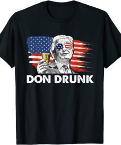 Trump President Merica USA Flag Patriotic 4th of July Tee Shirt