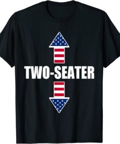 Two Seater 4th Of July Day Vintage American Tee Shirt