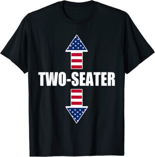 Two Seater 4th Of July Day Vintage American Tee Shirt