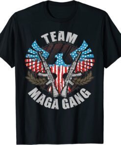 US Flag Team Maga Gang Pro Trump Patriotic 4th Of July Shirt