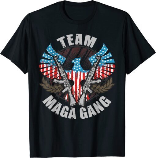 US Flag Team Maga Gang Pro Trump Patriotic 4th Of July Shirt