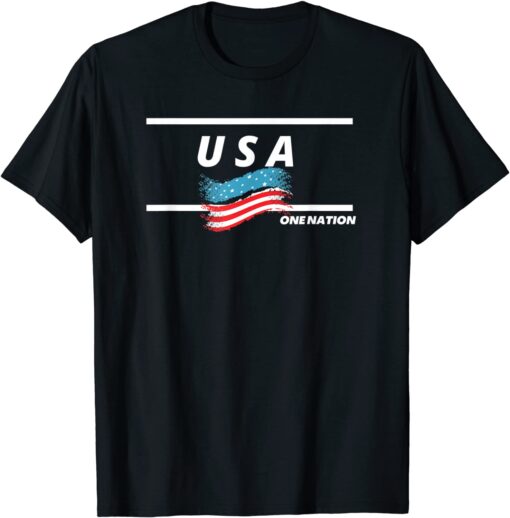 USA Flag 4th July Tee Shirt