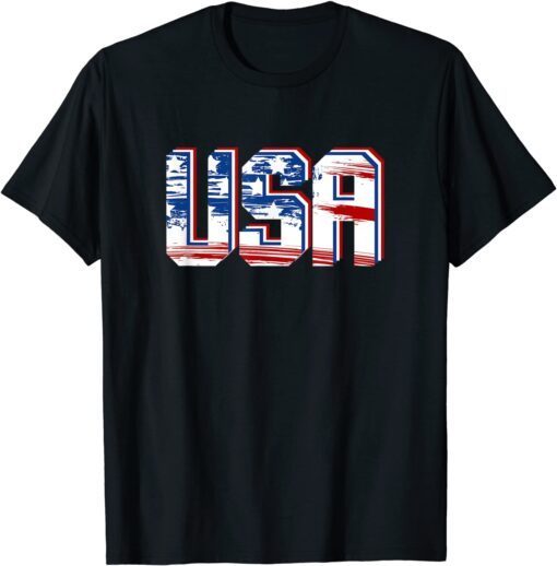 USA US Flag Patriotic 4th of July America Tee Shirt