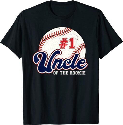 Uncle of the Rookie Tee Rookie of the Year Baseball Uncle Tee Shirt