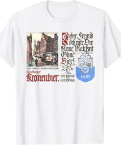 Vintage Luneburg Germany Beer Advertisement Tee Shirt