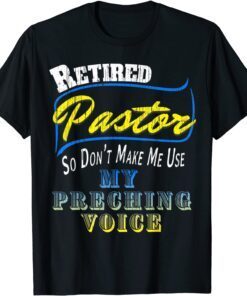 Vintage Retired Pastor Preacher Minister Retirement Tee Shirt