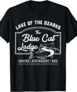 Vintage The Blue Cat Lodge Lake Of The Ozarks Tee Shirt