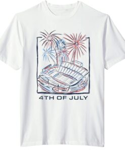 West Virginia Stadium 4th Of July Tee Shirt