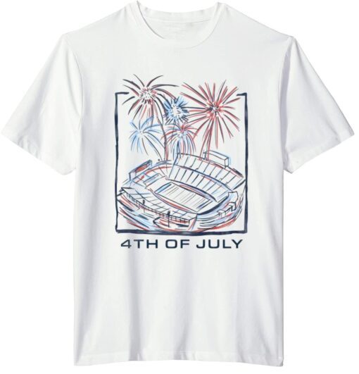 West Virginia Stadium 4th Of July Tee Shirt