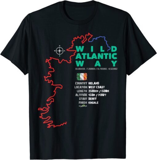 Wilds Atlantic Way Ireland Tee Shirt