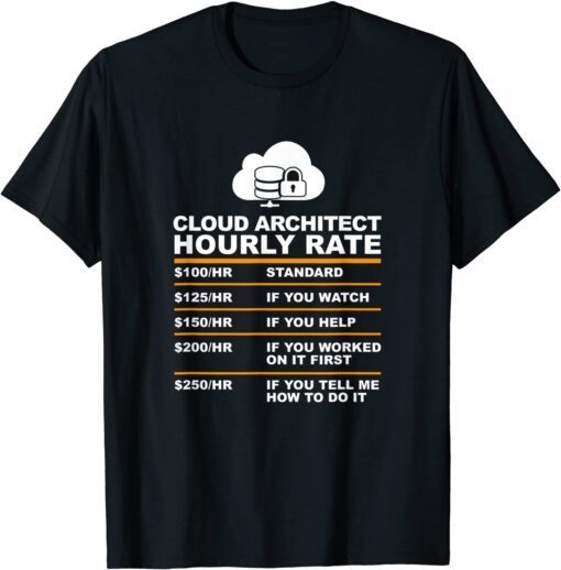 cloud architet hourly rate T-Shirt