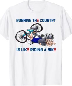 falling off his bicycle Biden Falls off Bike Joe Biden Tee Shirt