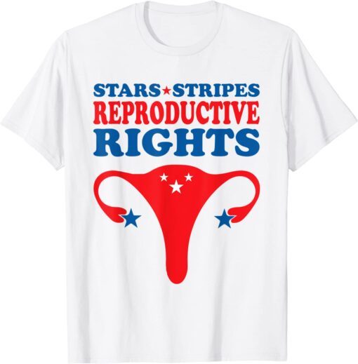 4th of July stars and stripes and reproductive rights Tee Shirt