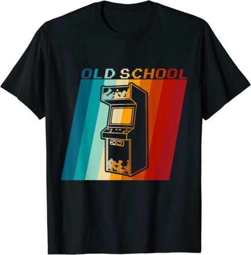 70s 80s 90s Vintage Retro Arcade Video Game Old School Gamer Tee Shirt