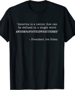 America Is A Nation That Can Be Defined In Single Word Biden Tee Shirt