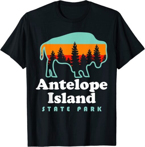 Antelope Island State Park Bison Great Salt Lake Utah Tee Shirt