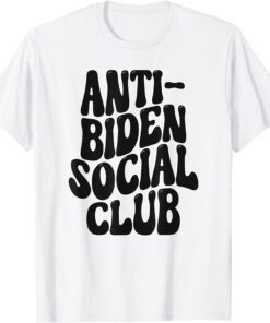 Anti-Biden Social Club Democrat Republican USA Tee Shirt